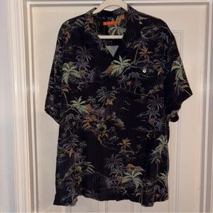Tori Richard Hawaiian Aloha Shirt Button Down Silk Blend